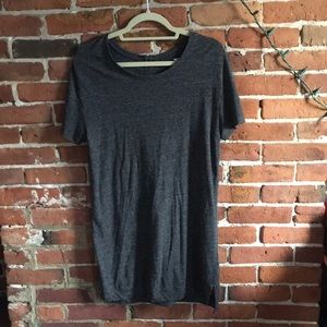 Charcoal Gray Tee Shirt Dress